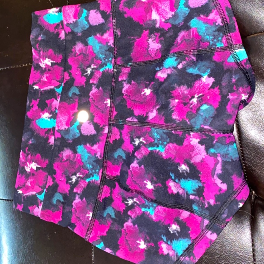 Lulu Lemon Midnight Bloom Special Edition Compression Shorts